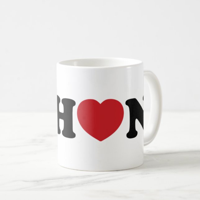 Nihon Love Heart Coffee Mug (Front Right)
