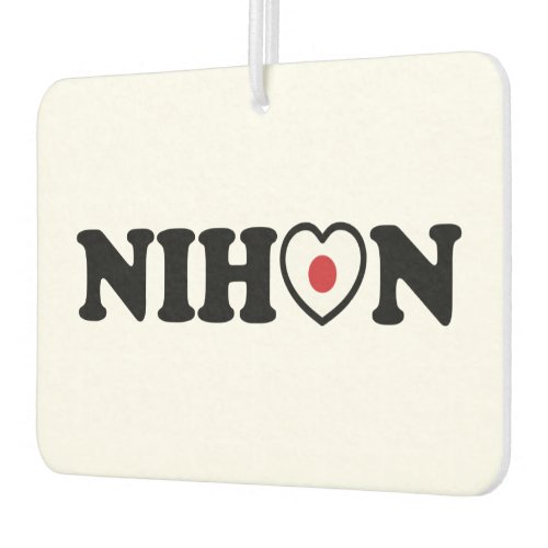 Nihon Love Heart Flag Air Freshener