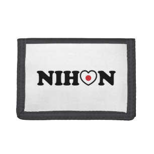 Nihon Love Heart Flag Tri-fold Wallet