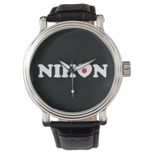 Nihon Love Heart Flag Watch