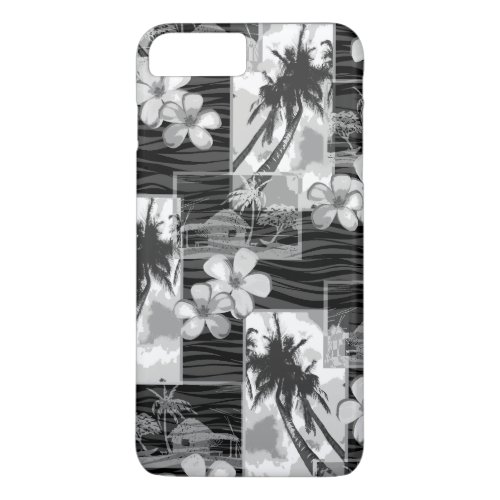 Niihau Island Hawaiian Plumeria and Palm Tree iPhone 8 Plus7 Plus Case