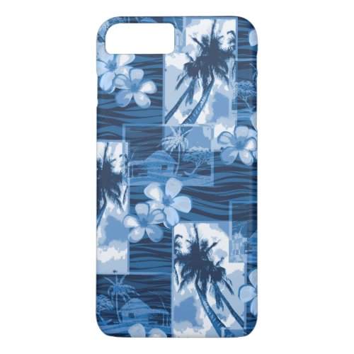 Niihau Island Hawaiian Plumeria and Palm Tree iPhone 8 Plus7 Plus Case