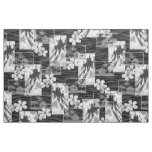 Niihau Island Hawaiian Plumeria and Palm Tree Fabric