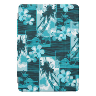 Niihau Island Hawaiian Plumeria and Palm Tree iPad Pro Cover