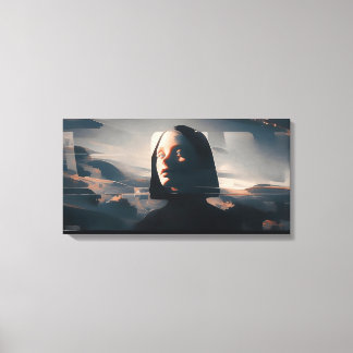 Niji Surreal Art: Hooded Enigma Canvas Print