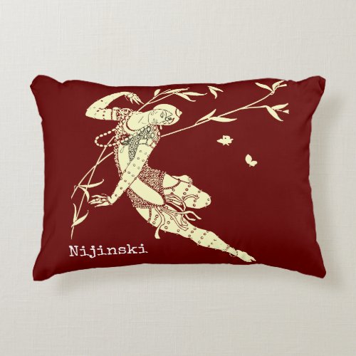 Nijinski Ballet Dancer Accent Pillow