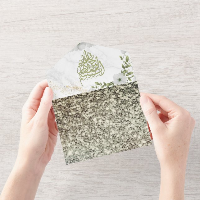 Nikah and Walima Islamic Wedding All In One Invita Invitation (Opening)