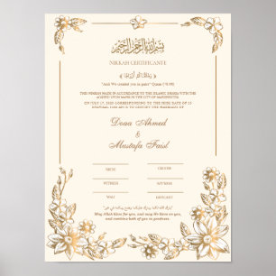 Nikah Certificate Poster