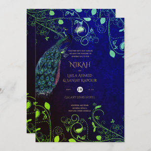 NIKAH Galaxy Wedding Invite Islamic Calligraphy