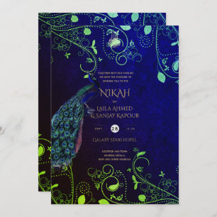 NIKAH Galaxy Wedding Invite Islamic Calligraphy