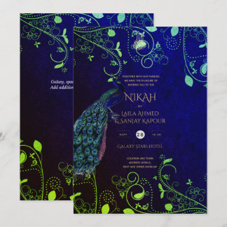 NIKAH Galaxy Wedding Invite Islamic Calligraphy