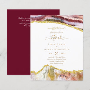 NIKAH Islamic Bismillah Wedding Invitations BUDGET