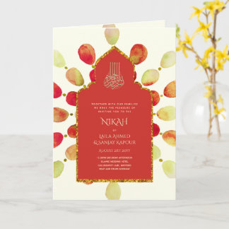 Nikah Walimah Wedding Invitation Program RSVP