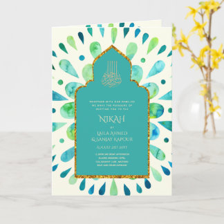 Nikah Walimah Wedding Invitation Program RSVP