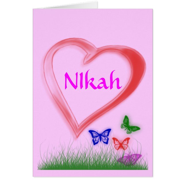 Nikah -  Wedding Celebration Cards (Front)