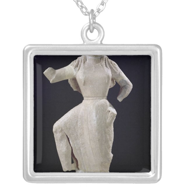 Nike, from Delos, c.550 BC Silver Plated Necklace (Front)