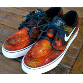 Nike Zoom Stefan Janoski Solar Flare Galaxy Skate (Front left)