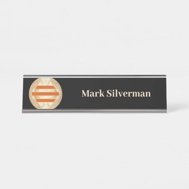 Nikias logo desk name plate (Front)