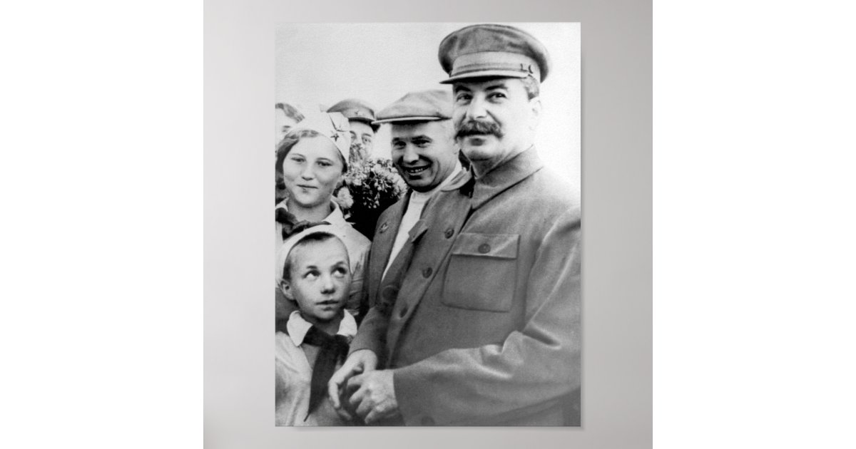 Nikita Khrushchev and Joseph Stalin Poster | Zazzle