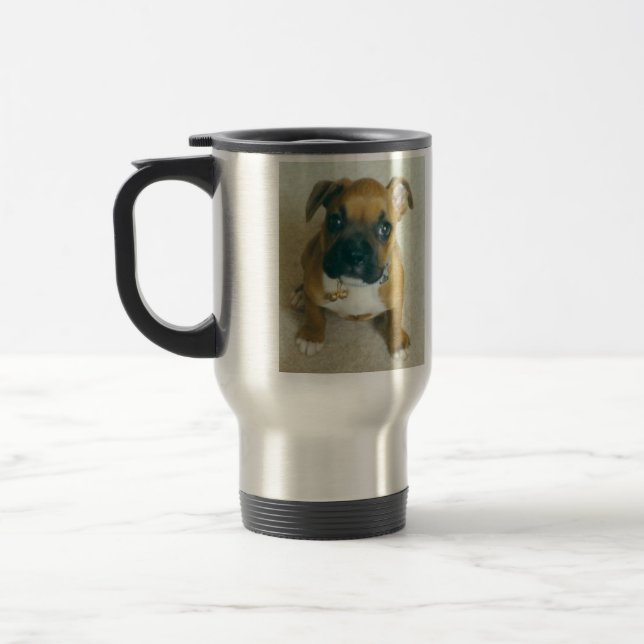 Nikita w/ Cat bells, My Recliner Travel Mug (Left)