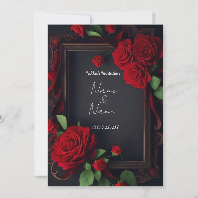 Nikkah invitation  (Front)