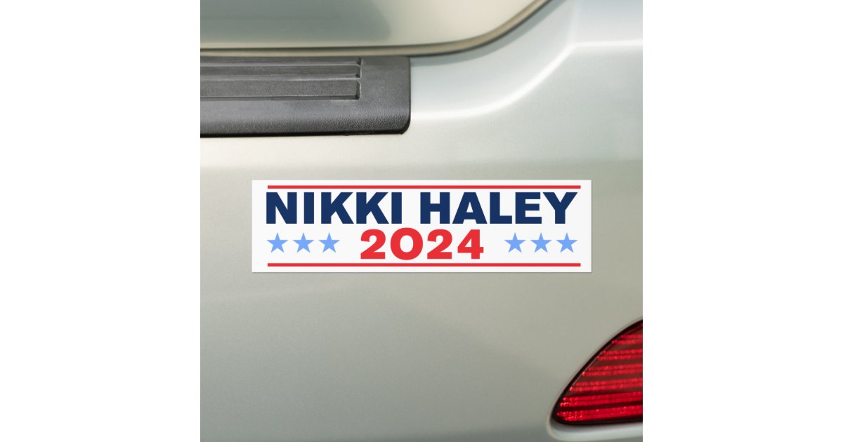 Nikki Haley 2024 Bumper Sticker Zazzle