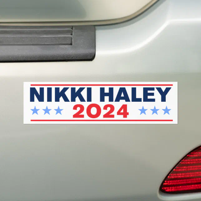 Nikki Haley 2024 Bumper Sticker Zazzle