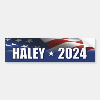 Nikki Haley 2024 Bumper Sticker by Megatudes at Zazzle