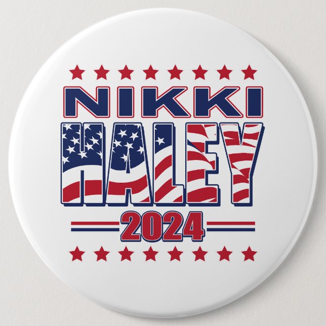 Nikki Haley 2024 Button (Front)