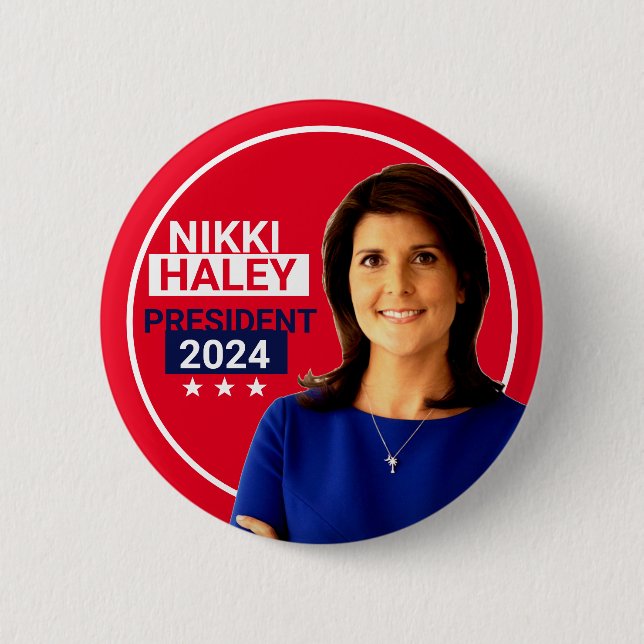 Nikki Haley 2024 Button (Front)