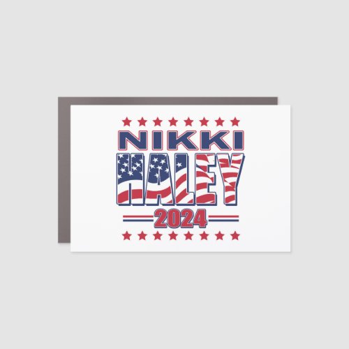 Nikki Haley 2024 Car Magnet