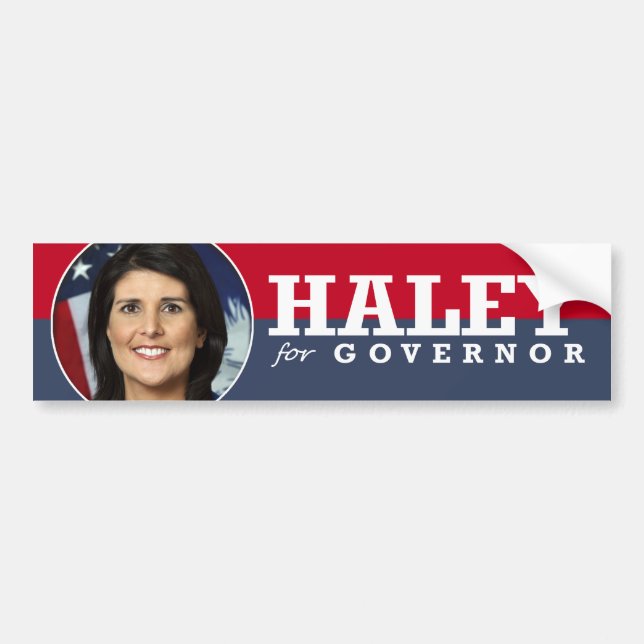 NIKKI HALEY CAMPAIGN BUMPER STICKER (Front)