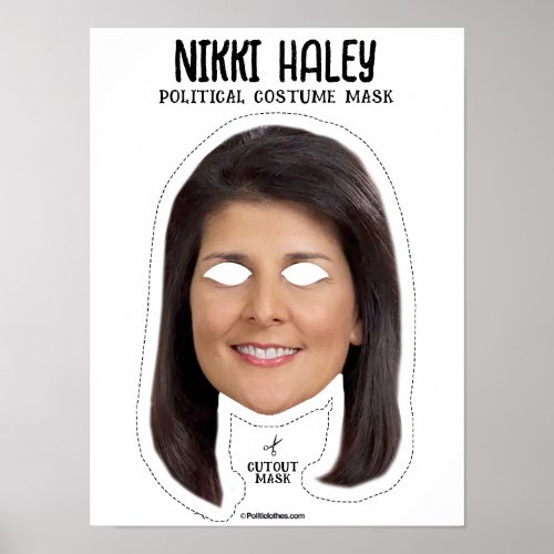 Nikki Haley Costume Mask Poster