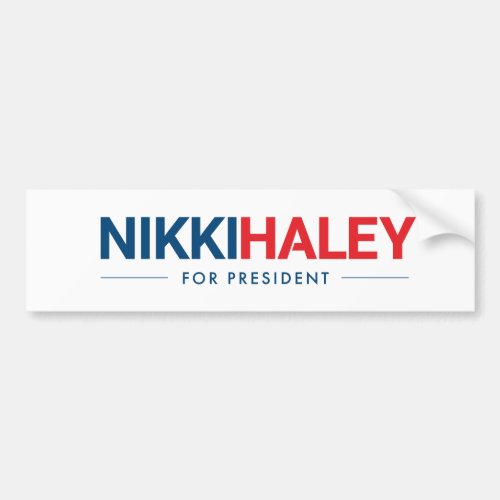 Nikki Haley for President 2024 Bumper Sticker