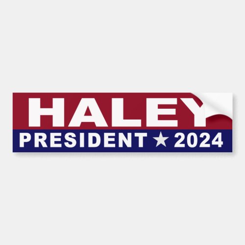 Nikki Haley for President 2024 Bumper Sticker
