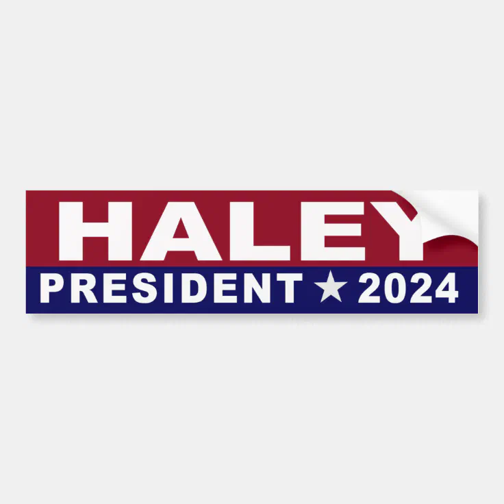 Nikki Haley for President 2024 Bumper Sticker Zazzle