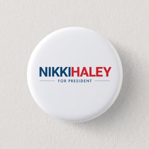 Nikki Haley for President 2024 Button