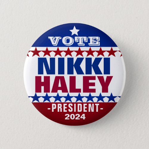 Nikki Haley for President 2024 Campaign Button