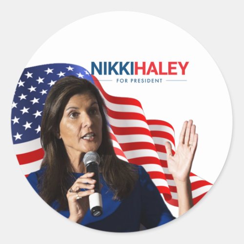 Nikki Haley for President 2024 Classic Round Sticker