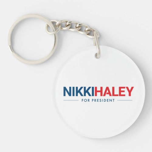 Nikki Haley for President 2024 Keychain
