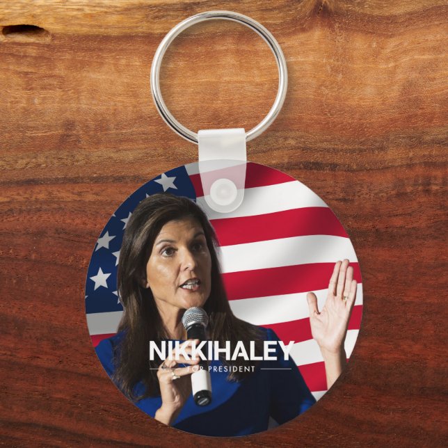 Nikki Haley for President 2024 Keychain (Front)