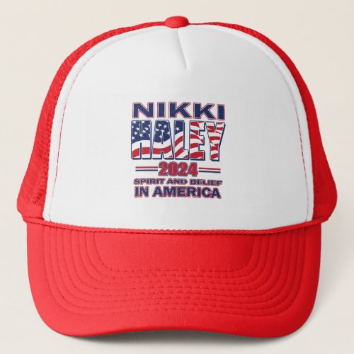 Nikki Haley _ For President 2024 Trucker Hat