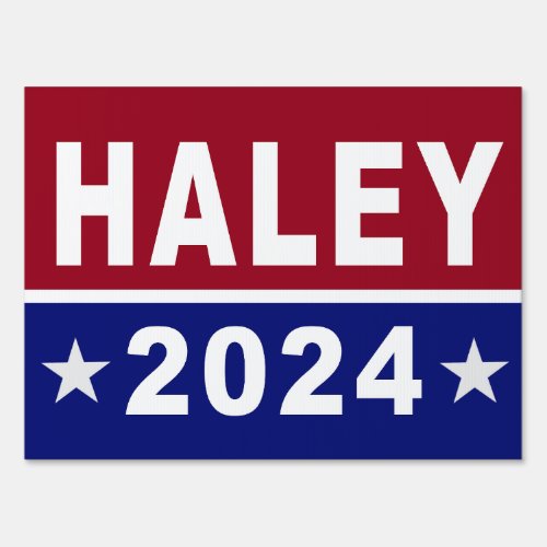 Nikki Haley for President 2024 Yard Sign