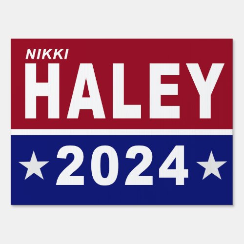 Nikki Haley for President 2024 Yard Sign