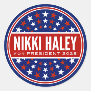 Nikki Haley for President 2028 Classic Round Sticker