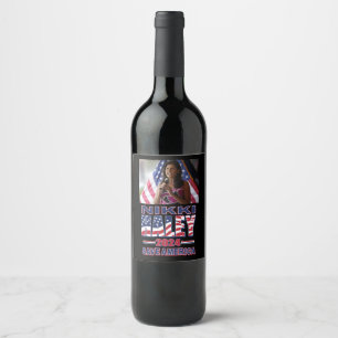 Nikki Haley for President - Save America Wine Label