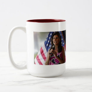 Nikki Haley For President Two-Tone Coffee Mug
