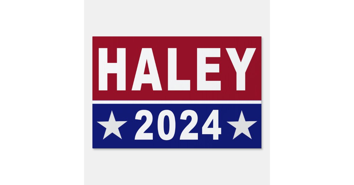 Nikki Haley for President Yard Sign 2024 Zazzle