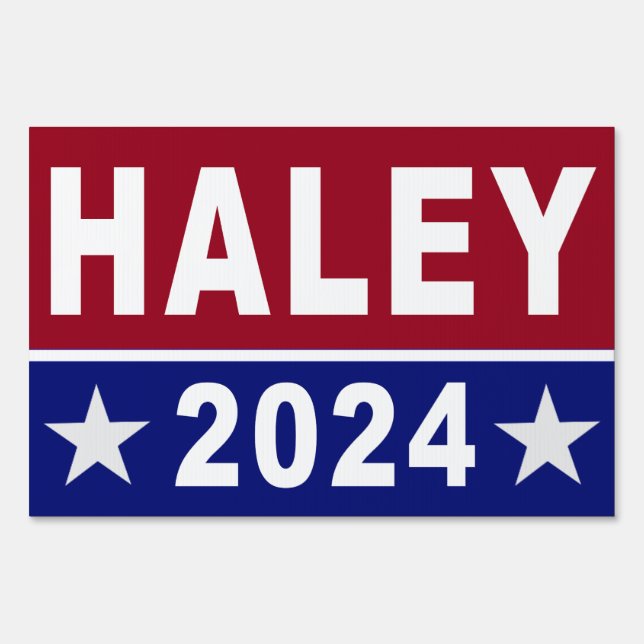 Nikki Haley for President Yard Sign 2024 (Back)