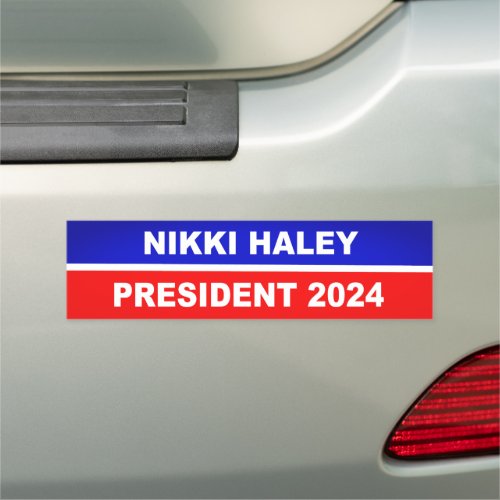 Nikki Haley President 2024 Car Magnet